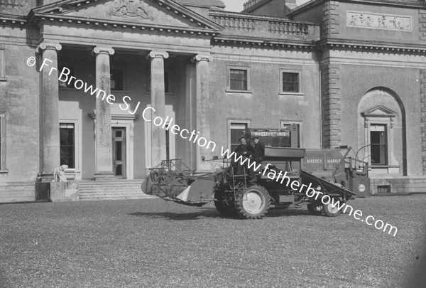 FRONTAL VIEW OF HOUSE WITH Massey-Ferguson